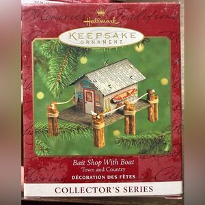 Hallmark Keepsake Ornament – “Bait Shop With Boat” (Collector’s Series)